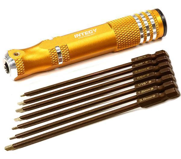 QuickPit Set, Metric+Standard Size 7pcs Allen Hex Tips - Image 1 of 1