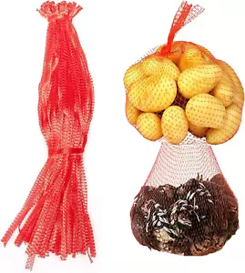 100Pcs 24 Inch Reusable Mesh Produce Bags, Seafood Boil Bags for Crab Clam Crawf - Picture 1 of 12