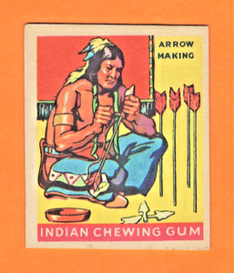 1933 R73 Goudey Indian Gum Card #191 - Series of 312 - ARROW MAKING - NEAR MINT!
