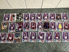 Job Lot Of Aston Villa Football Cards (Carew, Yorke, Bent Etc)