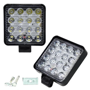2X 16 LED Luz de Trabajo IP67 LED Barra Spot Pods Lámpara Antiniebla Offroad Conducción ATV UTV - Imagen 1 de 10