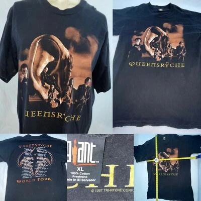 VTG 90S 1997 XL QUEENSRYCHE ROCK TOUR CONCERT SHIRT - Imagem 1 de 4