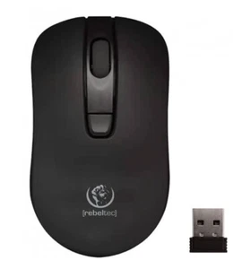 Funkmaus optische drahtlose Maus schwarz wireless kabellos Laptop USB ohne Kabel - Bild 1 von 1