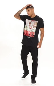 Brand New Scarface Tony Montana Counting Money Men's Graphic Tee Black Large - Picture 1 of 4