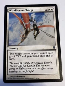 MTG Magic The Gathering Zendikar Windborne Charge Uncommon LP - Picture 1 of 2