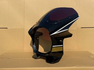 KAWASAKI Z900RS Capucha de Bikini Personalizada, Pintura Original Metálica Diablo Negra Nueva Foto 1 de 4