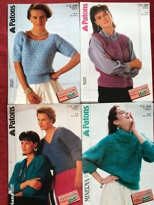 Patons Original 1980's Diana Brushed Chunky Crochet Patterns  201.1 - Picture 1 of 19