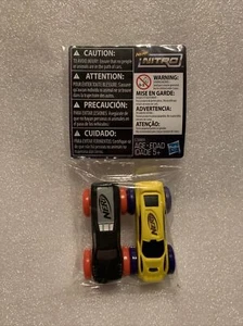 NEW Nerf Nitro Cars 2 Pack Foam Nerf Vehicle Replacements Hasbro, Red & Yellow - Picture 1 of 4