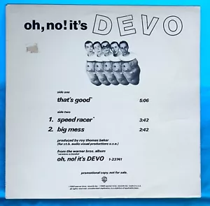 THAT:S GOOD - Devo - Rare 1983 12" 45 RPM PROMO Warner Bros PRO-A-1099 - VG+ - Picture 1 of 8