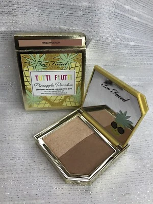 Too Faced Tutti Frutti Pineapple Paradise Strobing Bronzer Highlighting Duo NEW - Image 1 of 4