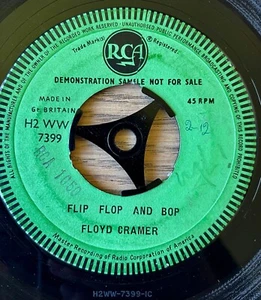 FLOYD CRAMER FLIP FLOP AND BOP DEMO 7" RCA (1958) VG+ ROCK N ROLL GT BRITAIN - Imagen 1 de 3