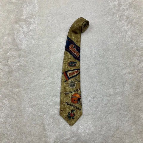 Eagle Neckwear Mens Silk Neck Tie Florida Gators Multicolor Cover