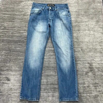 Jeans Takeshy Kurosawa Talla 31 Para Hombre Botón Recto Mosca Azul Denim Foto 1 de 4
