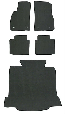 Juego de alfombrillas Lloyd CLASSIC LOOP lisas de 5 piezas con logotipos Cadillac XTS 2013 a 2016 Foto 1 de 4