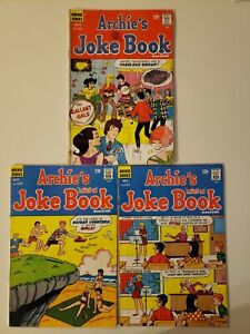 Archie's Joke Book (LOT of 3) Low Grade Silver Age Comics #112, 129, 131