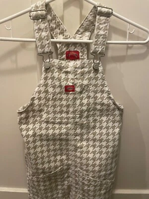 Dickies Girls Bib Overall Dress Checkered size S Cotton Blend - Image 1 of 4