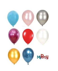 10" Zoll Runde Metall Perlen Ballons für Geburtstag Party Hochzeiten 25er Pack - Bild 1 von 9