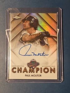 2025 Topps Chrome Paul Molitor World Series Champions Auto /100 #WSC-PM - Picture 1 of 3