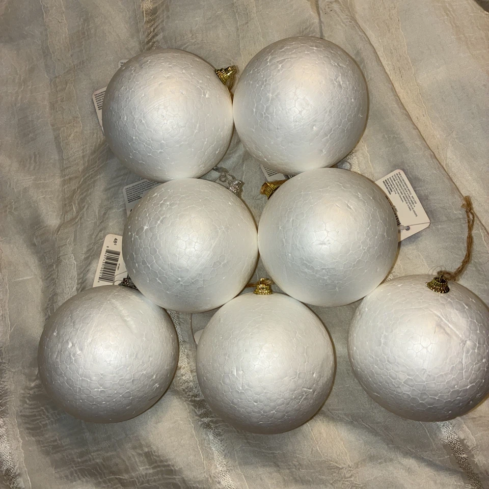 14 adornos de bola artesanal de espuma 100 mm Foto 1 de 1