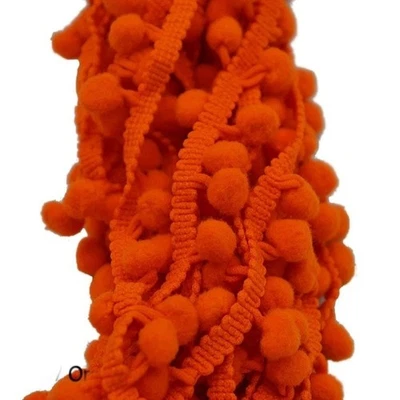 10 Yards 1inch Pom Pom Trim Ball Fringe Ribbon Sewing Accessories Lace DIY Craft - Image 1 of 4