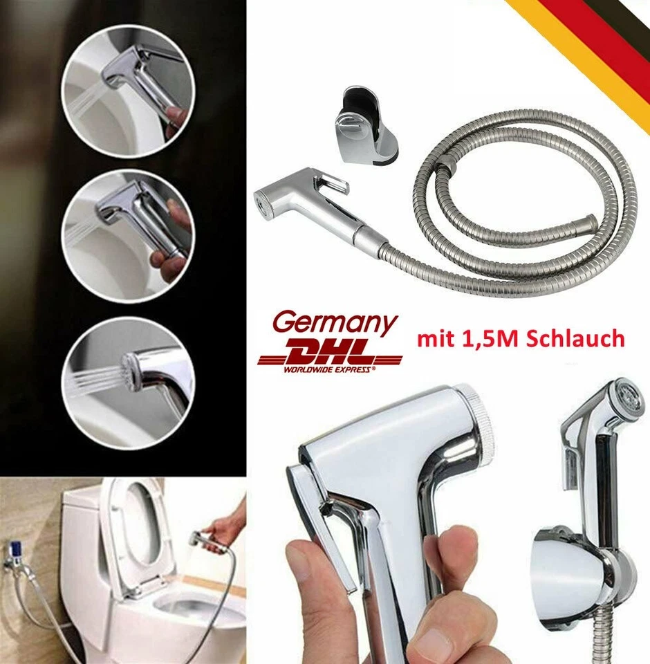 2021 Waschbeckenbrause / Waschbecken-Handbrause SET inkl. Wandhalterung sliber - Bild 1 von 4