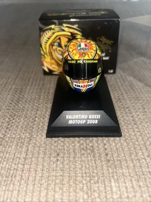 Minichamps Valentino Rossi Helmet - MotoGP 2008 1/8 Scale New - Image 1 of 4