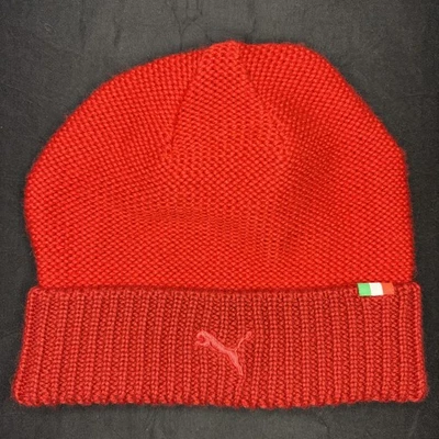Scuderia Ferrari Hat Beanie Mens One Size Red F1 Racing Knit Cuffed Winter - Image 1 of 4