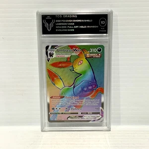 Umbreon VMAX 214/203 - Evolving Skies BGS PSA TCG Tarjeta Pokémon Clasificada 10 - Imagen 1 de 2