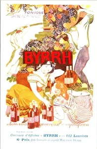 Vintage Maurice Denis Byrrh Poster Postkarte 1977 Neudin Adeca limitiert 00367 - Bild 1 von 2