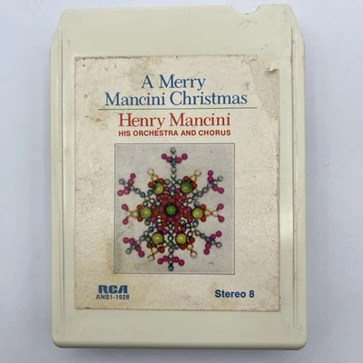 Henry Mancini Merry Christmas - Restored 8 Track Tape - New Pad and Splice Foto 1 de 4