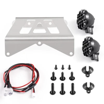 Chassis Metal Front Bumper Armor with Light For 1/12 Tamiya Lunch Box RC Upgrade - Image 1 of 4