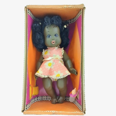 Vintage 1968 Baby Nancy Doll by Shindana Toys African American Doll Original Box - Image 1 of 4