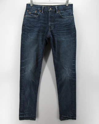 Pantalones de mezclilla Ralph Lauren RRL para hombre 30X30 azul ajustados estrechos elásticos algodón desteñido Foto 1 de 4