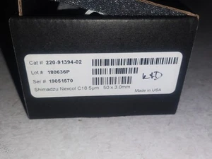 NEU Shimadzu Nexcol HPLC Säule C18 3,0x50mm 5μm 220-91394-02 - Bild 1 von 4