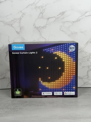 Умные светодиодные занавески Govee 2–520 светодиодов Alexa в открытой коробке - Изображение 1 из 4