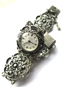 Vintage 835 Silber Uhr KASPER Laufen UNCABLOC 17 Rubins ca.28,76 gr - Bild 1 von 9