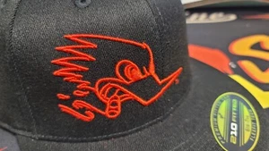 CAPPELLO PIATTO Clay Smith Cams MR HORSEPOWER Flexfit Bill S/M Hot Rod Drag Racing NHRA - Foto 1 di 7