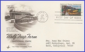 USA5 #1452 ADDR PCS ARTCRAFT FDC Wolf Trap Farm - Picture 1 of 1