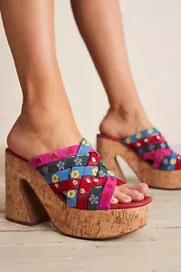 Free People Lisbon Platform Sandals-38.5-$158 A649 - Picture 1 of 4