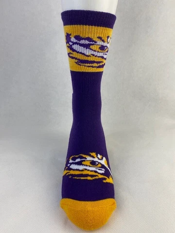 LSU Tigers Purple Crew Socks Cover