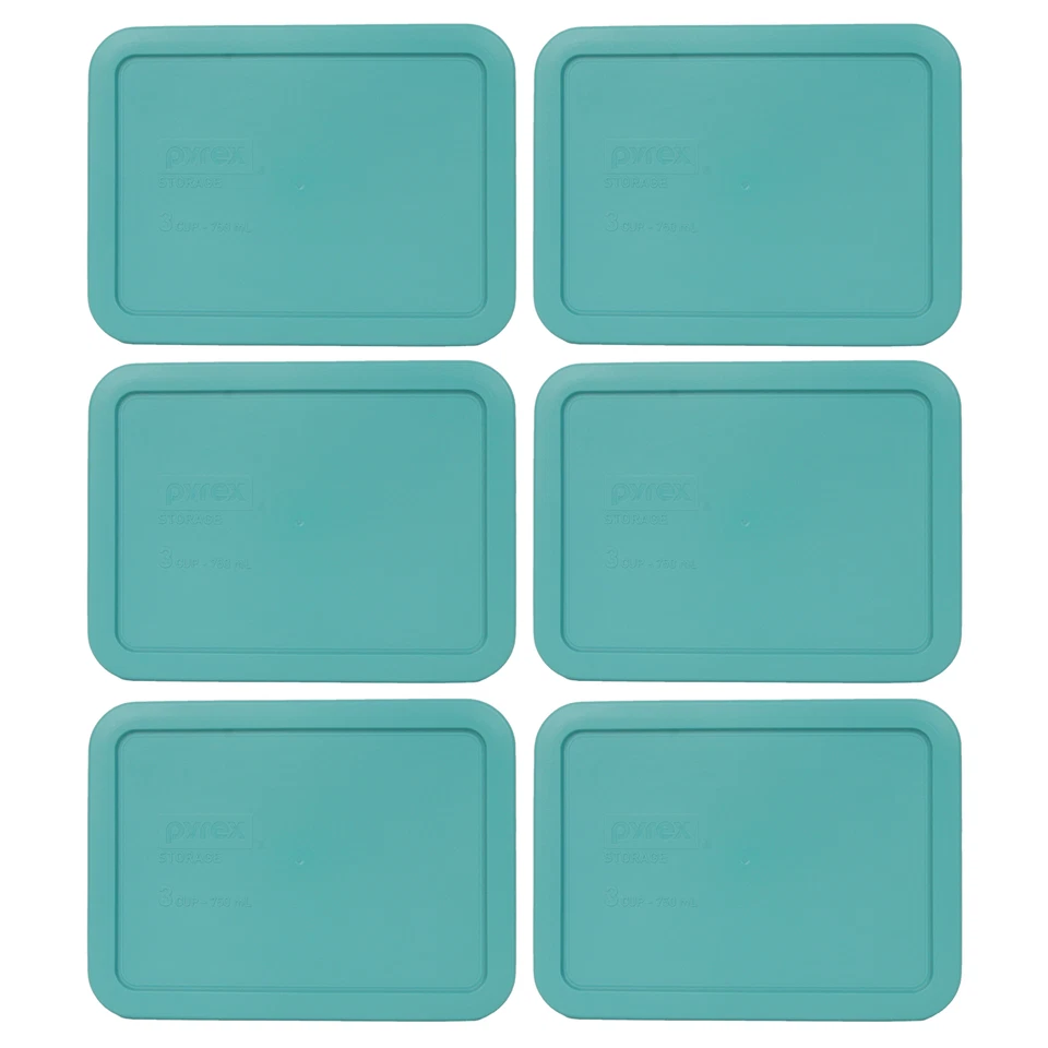 Pyrex 7210-PC 3-Cup Blue River Fog Plastic Food Storage Replacement Lid