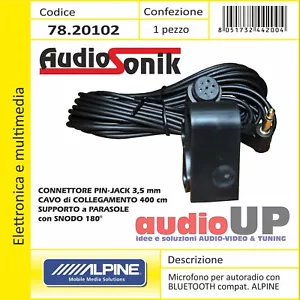 Microfono per autoradio ALPINE Bluetooth vivavoce jack 3,5 mm cavo 4,5 mt - Foto 1 di 1