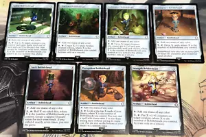 MTG Universes Beyond Fallout Commander Set of 7 Bobblehead EDH Artifact - Picture 1 of 8
