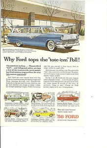 Magazine Ad- Vintage, 1956 Ford Parklane Station Wagon - Picture 1 of 1