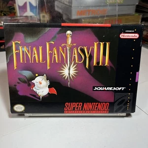 SNES Final Fantasy III 3 CIB Caja Completa Mapa Manual Coleccionista ¡Caja de Calidad! - Imagen 1 de 13