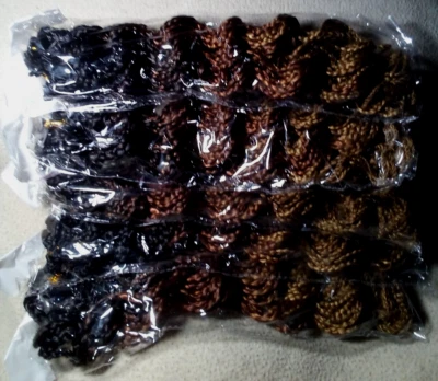 Curly Box Braids with Hook "NIP" - Image 1 of 4