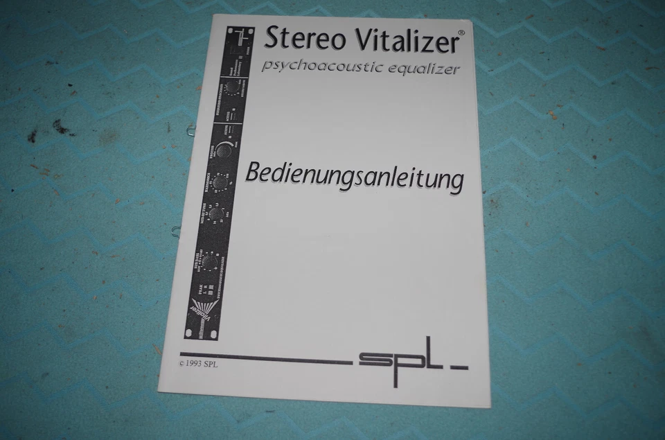 SPL Vitalizer Bedienungsanleitung - Image 1 of 1
