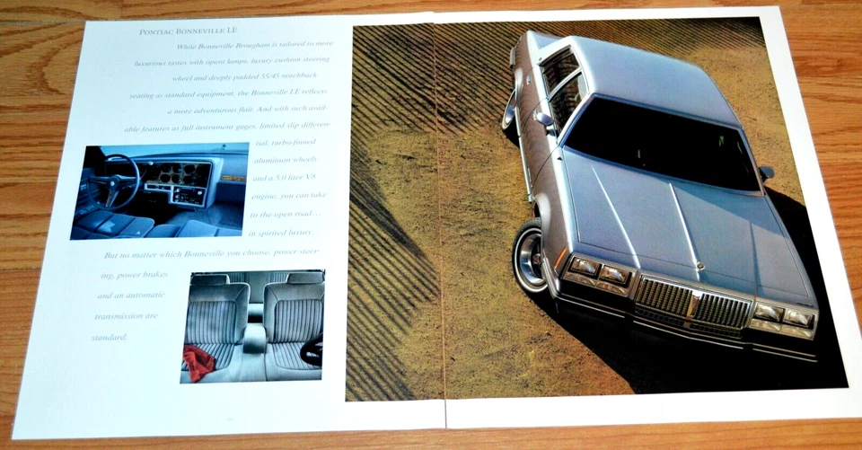 Pontiac Bonneville Le 1986 anuncio original distribuidor anuncio impreso 86 Foto 1 de 1