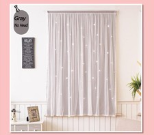 Blackout Curtains Window Curtains Gray Curtains for Living Room NO Drilling