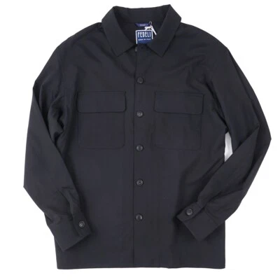 Fedeli Relaxed-Fit Lightweight 'Travel Wool' Overshirt M (Eu 50) NWT Jacket - Image 1 of 4